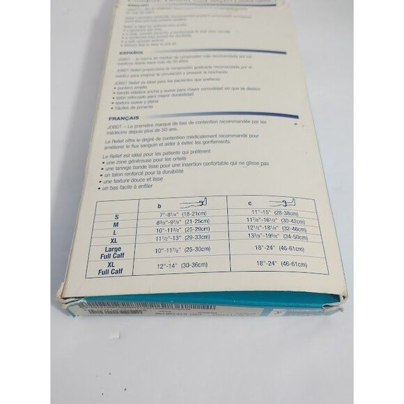 Jobst Medical Legwear Relief Knee High Compression Socks Medium Beige - Picture 7 of 13